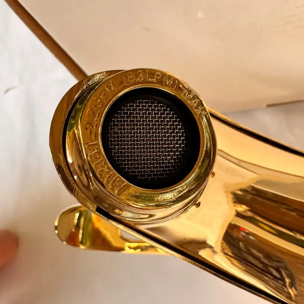 Oakbrook Collection Single Handle Bathroom Faucet Brass New Open Box